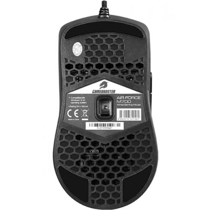 GameBooster M700 Air Force RGB 10000 DPI Hafif Siyah Gaming Mouse