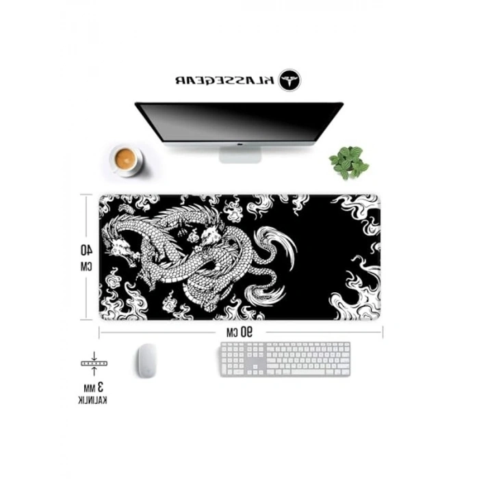 Gaming Mouse Pad, 10 Farklı Model, 90x40 cm, Kaymaz Taban