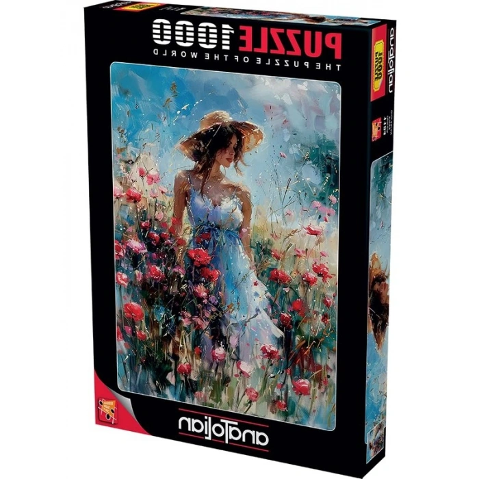 Gelincik Temalı 1000 Parça Puzzle, Eğlenceli Yapboz
