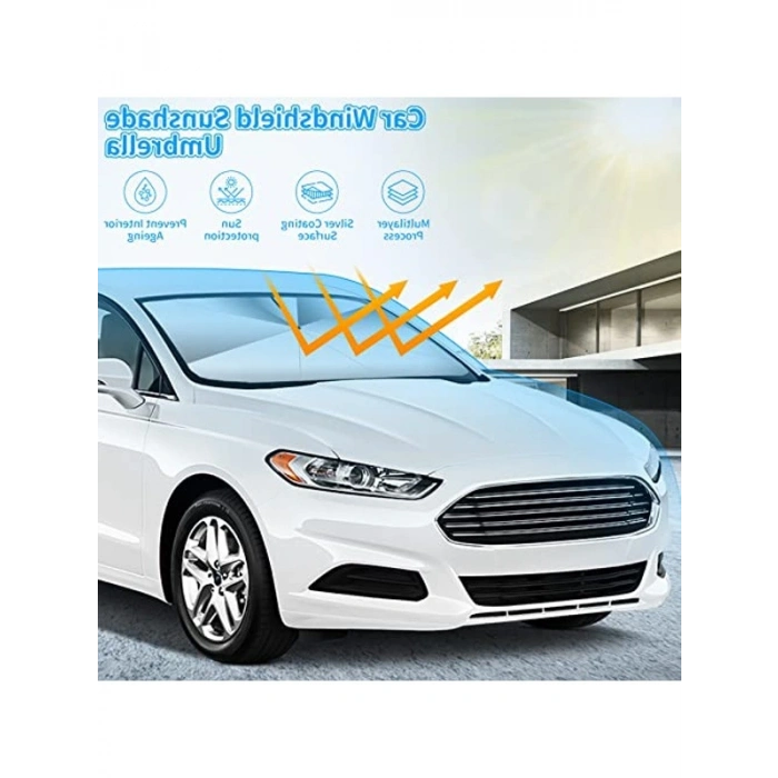 Gelişmiş Katlanabilir UV Koruyucu Araç Güneş Şemsiyesi