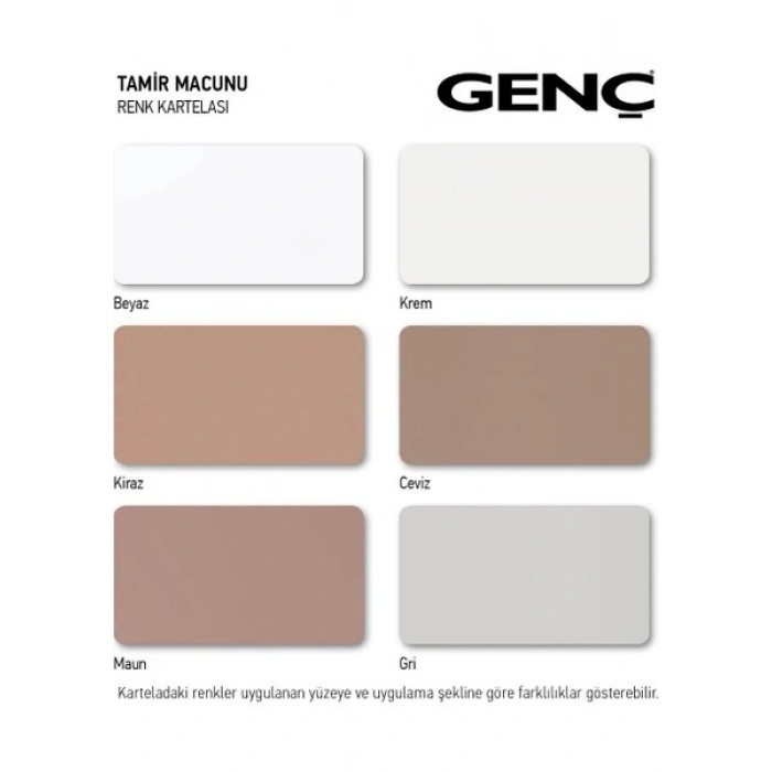 Genç İç ve Dış Cephe Tamir Macunu Ceviz 1 kg