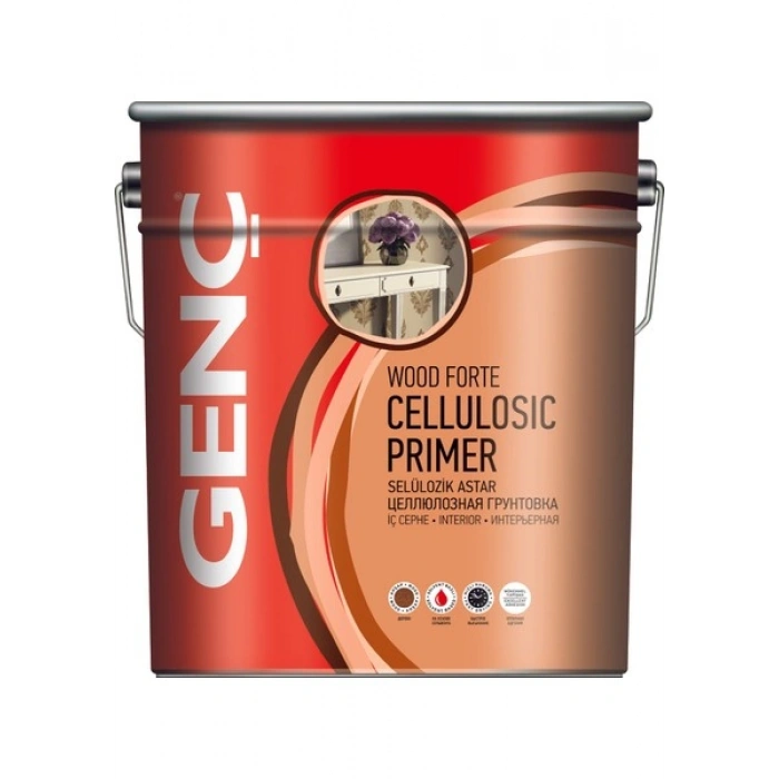 Genç Selülozik Ahşap Boyası Mat Renkler 9103 Siyah 0.75 l