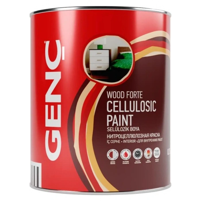 Genç Selülozik Parlak Ahşap Boyası 2185 Krom Sarı 0.75 l