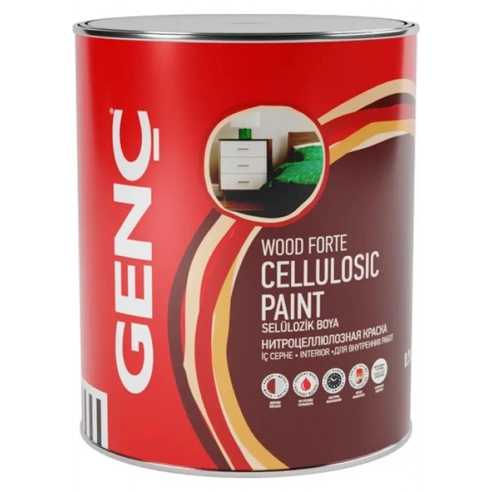 Genç Selülozik Parlak Ahşap Boyası 2185 Krom Sarı 0.75 l