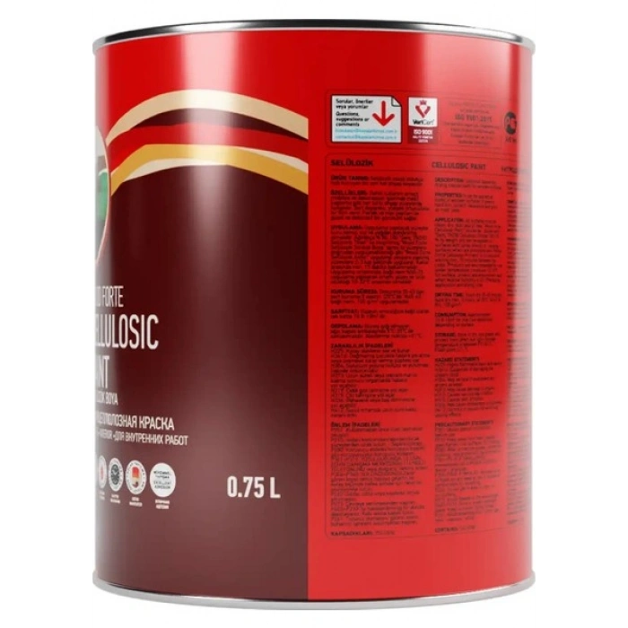 Genç Selülozik Parlak Ahşap Boyası 2185 Krom Sarı 0.75 l
