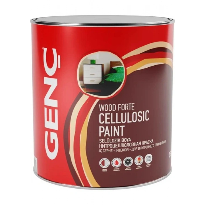 Genç Selülozik Parlak Ahşap Boyası 2185 Krom Sarı 2.5 l