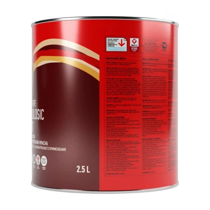 Genç Selülozik Parlak Ahşap Boyası 2185 Krom Sarı 2.5 l