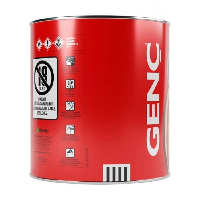 Genç Selülozik Parlak Ahşap Boyası 2185 Krom Sarı 2.5 l