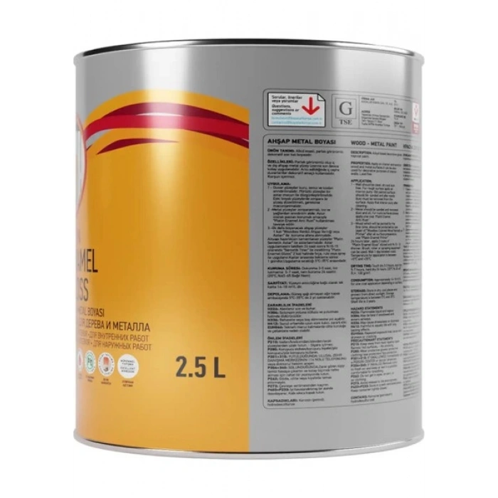 Genç Sentetik Parlak Ahşap Metal Boyası 3911 Vişne 2.5 l