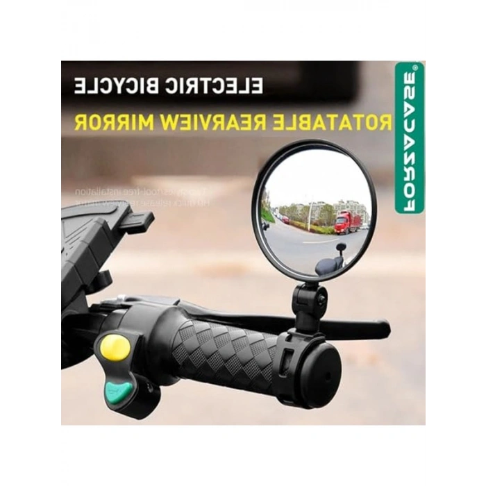 Geniş Açılı Elektrikli Bisiklet Scooter Dikiz Aynası, 8 cm Çap