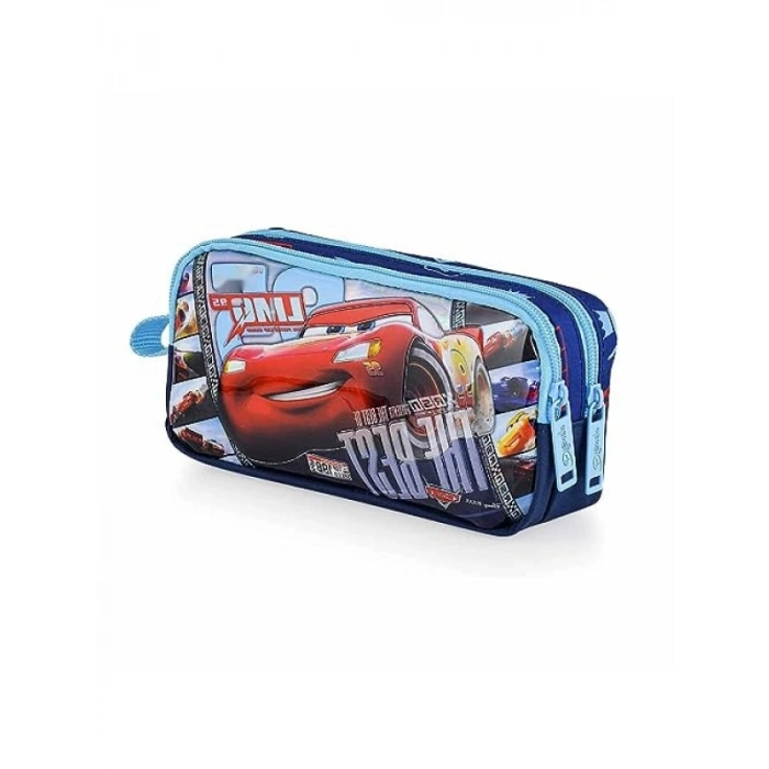 Geniş Hacimli Kalem Çantası - Çift Gözlü, Su İtici Kumaş