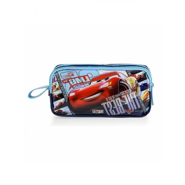 Geniş Hacimli Kalem Çantası - Çift Gözlü, Su İtici Kumaş