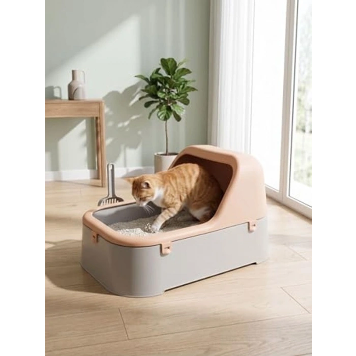 Geniş Hacimli Kedi Tuvaleti, Kolay Temizlenebilir Plastik Tasarım