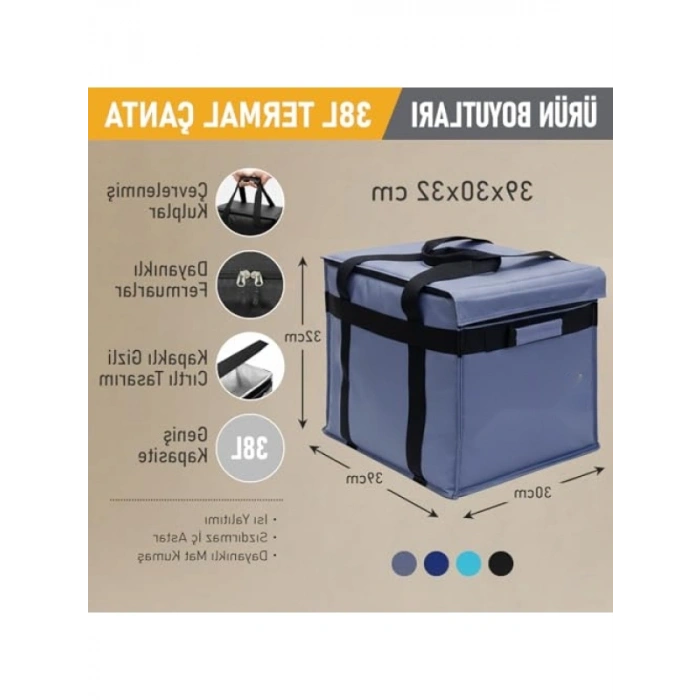 Geniş Hacimli Termal Kamp Çantası, Isı Yalıtımlı