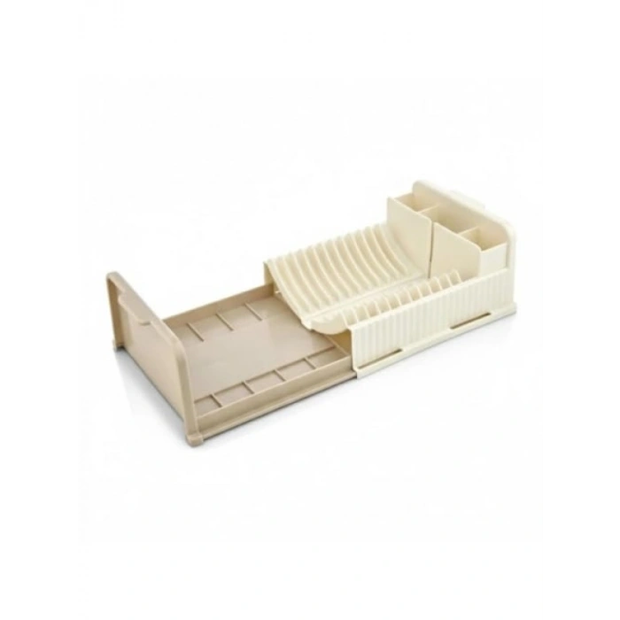 Genişleyebilir Su Tahliyeli Tezgah Üstü Bulaşıklık, Bej