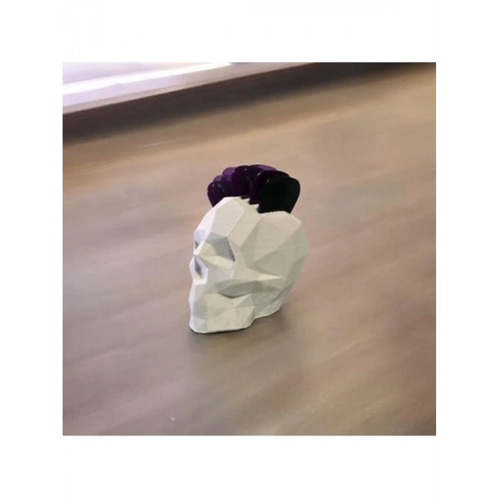 Geometrik Kafatası Şeklinde Pena Tutucu