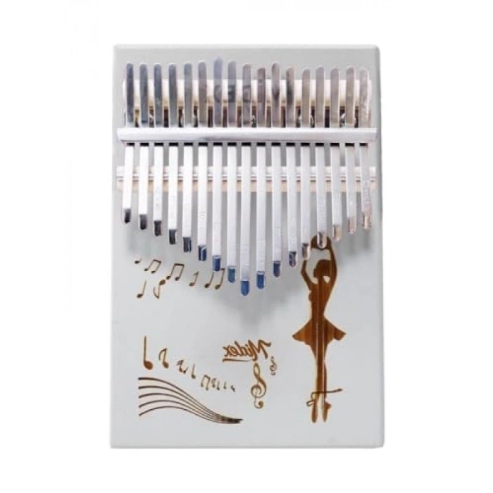 Gerçek Ağaç Kalimba - 17 Tuşlu Müzik Seti