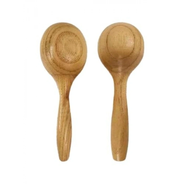 Gerçek Ağaçtan Yapılmış Kaliteli Marakas Seti - 2 Adet