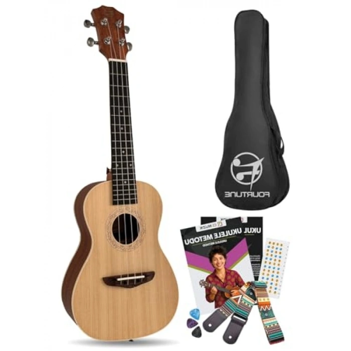 Gerçek Maun Ağaçlı 23 İnç Konser Ukulele