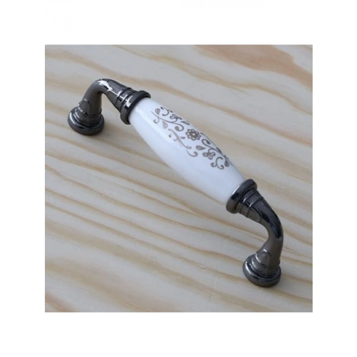 Gerçek Porselen Beyaz Füme Mutfak Kulp