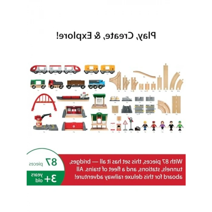 Gerçek Yaşam Temalı Delüks Tren Yolu Seti