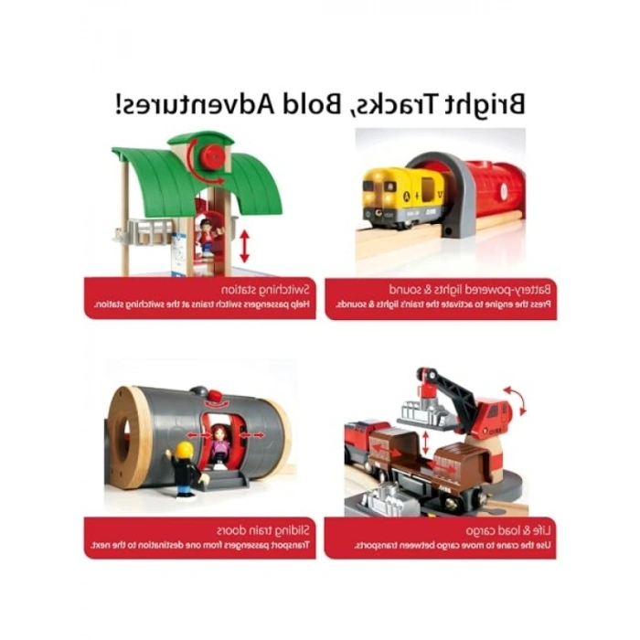 Gerçek Yaşam Temalı Delüks Tren Yolu Seti