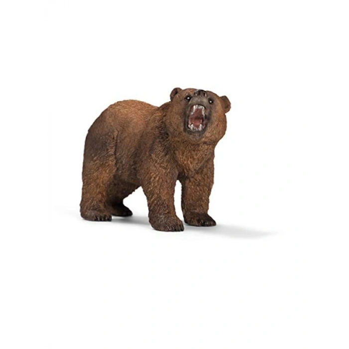 Gerçekçi Boz Ayı Oyuncak Figürü