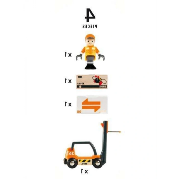 Gerçekçi Forklift Oyuncak Modeli, 3 Yaş ve Üzeri İçin