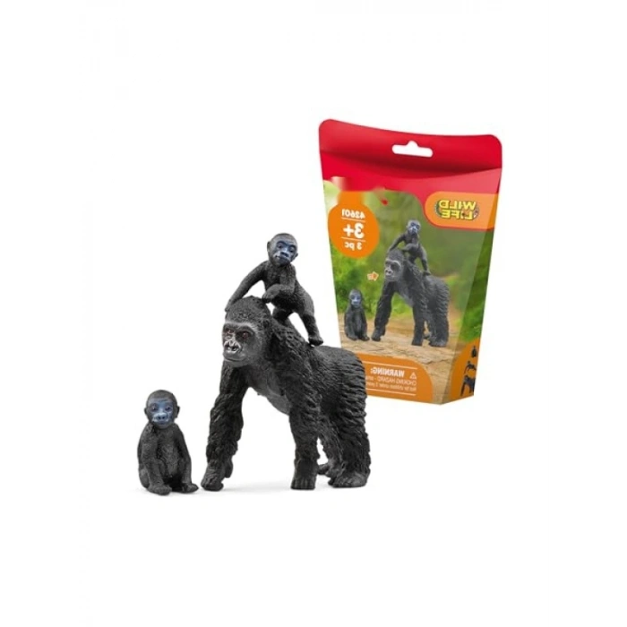 Gerçekçi Goril Ailesi Oyuncak Seti