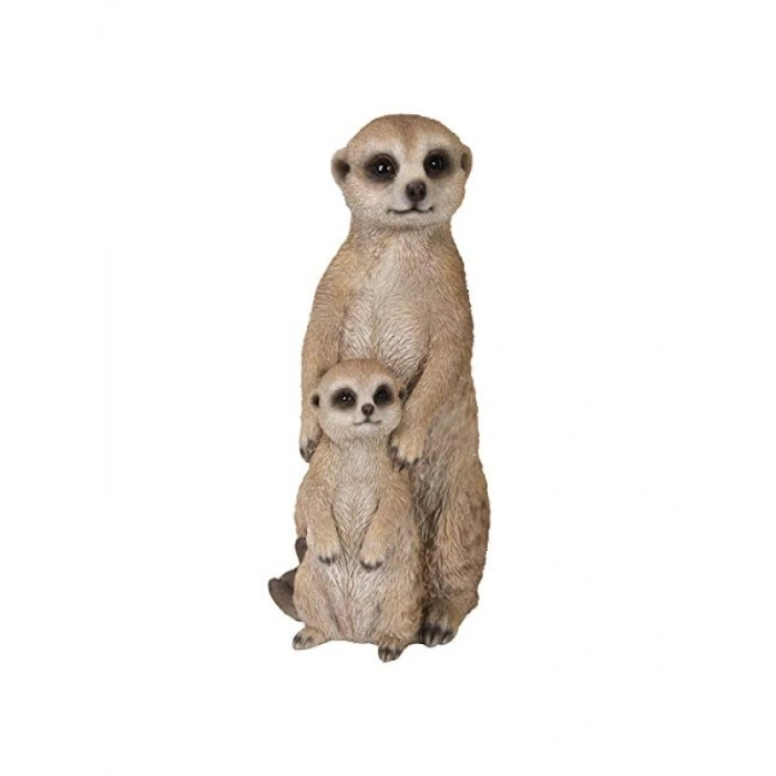 Gerçekçi Kahverengi Meerkat Figürü