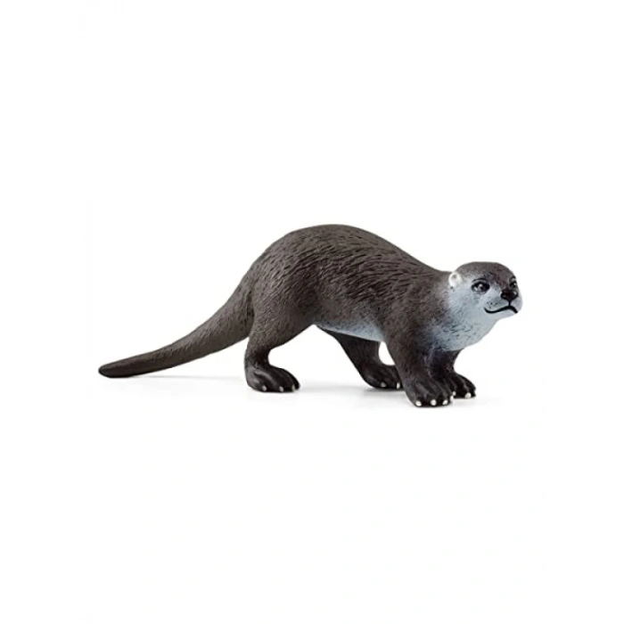 Gerçekçi Su Samuru Figürü - Elde Boyanmış Detaylar