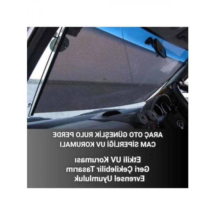 Geri Çekilebilir Araç Ön Cam Güneşlik - 58x125cm