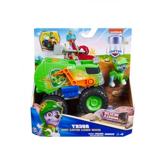 Geri Dönüşümlü Canavar Kamyon ve Köpek Figürü