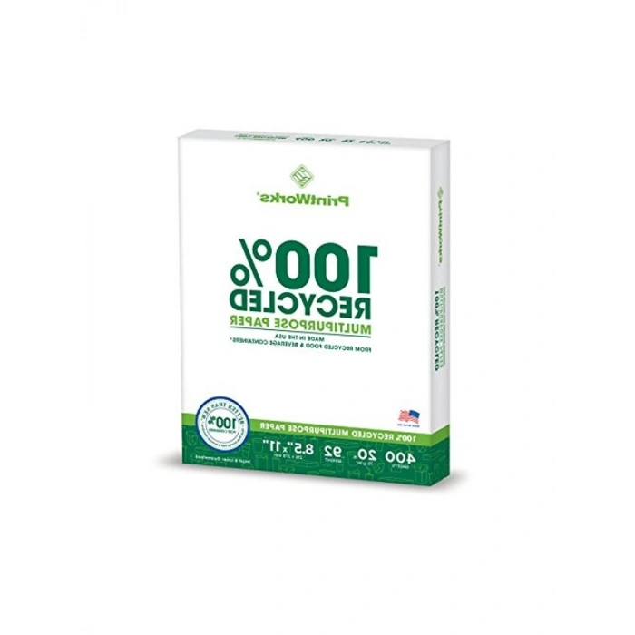 Geri Dönüşümlü Çok Amaçlı Kağıt, 2400 Yaprak, 6 Paket