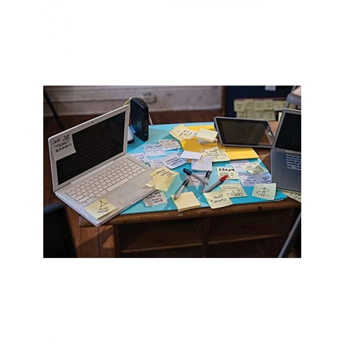 Geri Dönüşümlü Kanarya Sarısı Not Kağıtları, 12 Paket