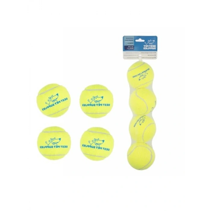Gıcırtılı Tenis Oyuncakları, 4lü Paket, İnteraktif Oyun
