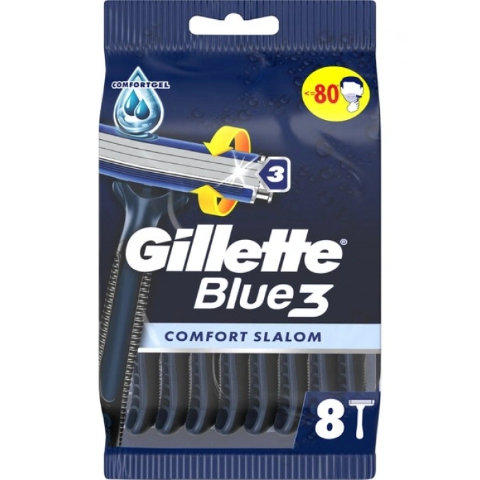Gillette Blue3 Comfort Slalom Kullan At Tıraş Bıçağı 8Li
