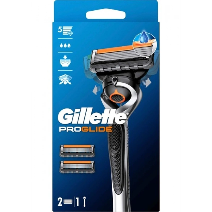 Gillette Fusion ProGlide FlexBall Tıraş Makinesi + 2 Yedek Tıraş Bıçağı