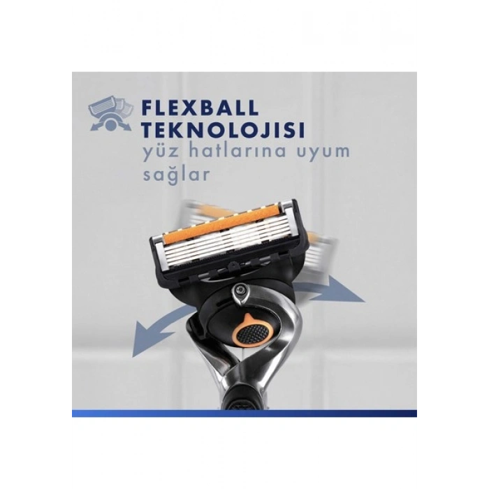 Gillette Fusion ProGlide FlexBall Tıraş Makinesi + 2 Yedek Tıraş Bıçağı