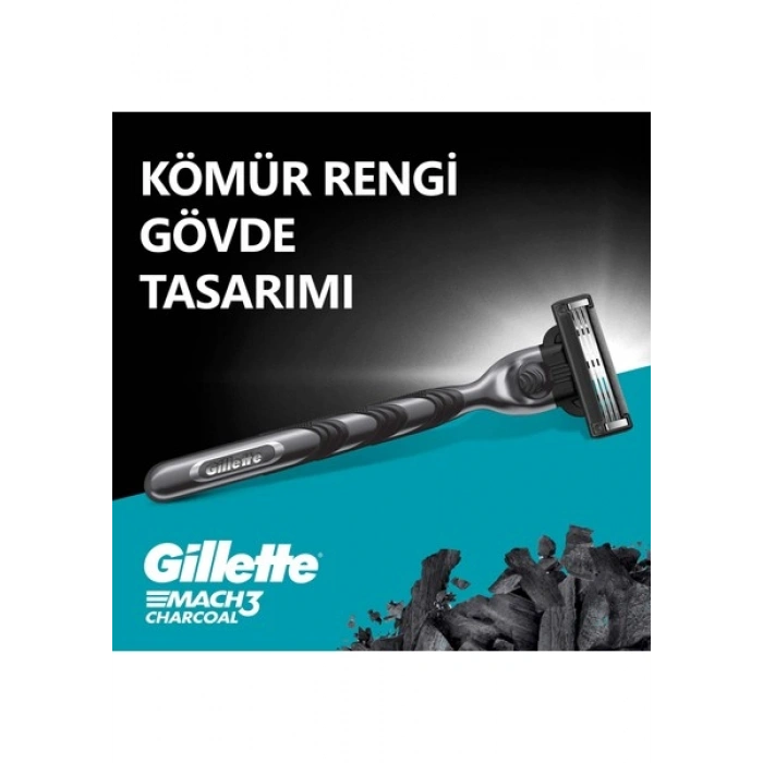 Gillette Mach 3makine 2 Yedekli + Series Tıraş Jeli 200 ml