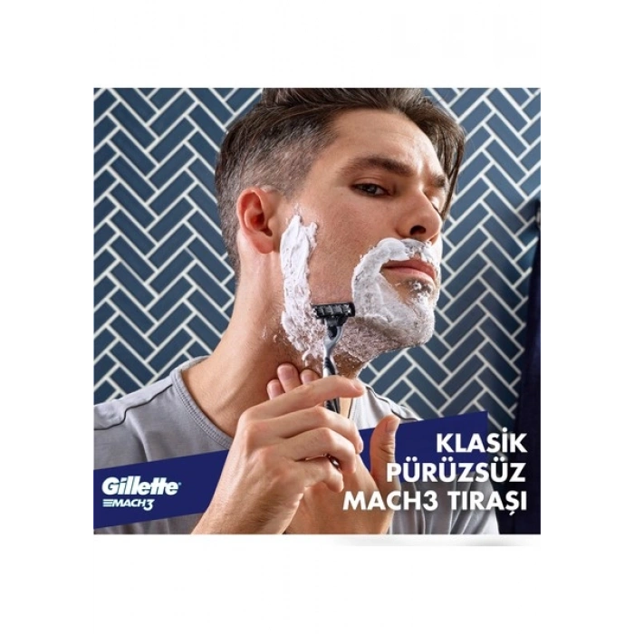 Gillette Mach3 Erkek Yedek Tıraş Bıçağı 2li – Dayanıklı Çelik Bıçaklar, Hassas ve Konforlu Tıraş Deneyimi
