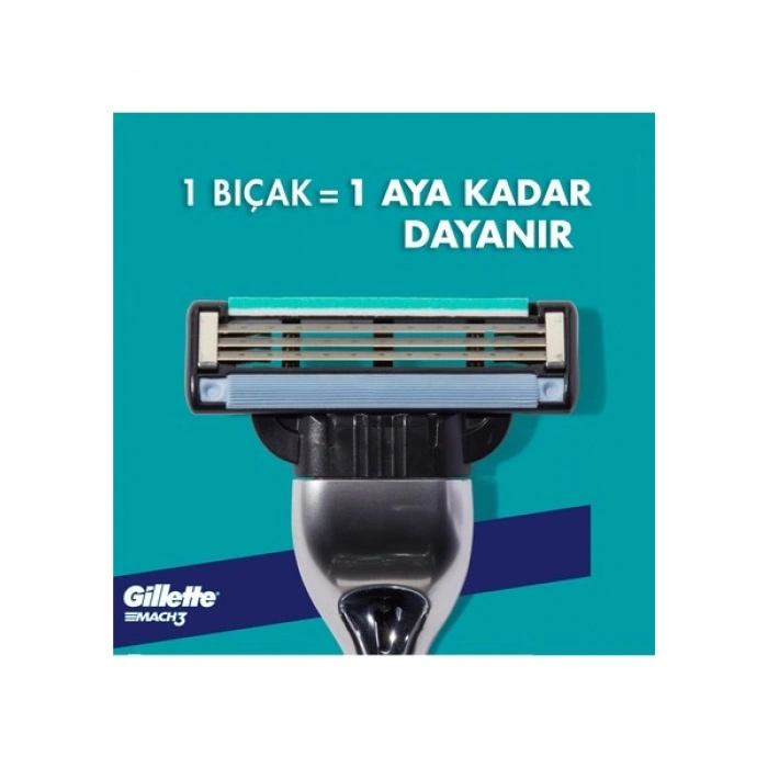 Gillette Mach3 Erkek Yedek Tıraş Bıçağı 2li – Dayanıklı Çelik Bıçaklar, Hassas ve Konforlu Tıraş Deneyimi