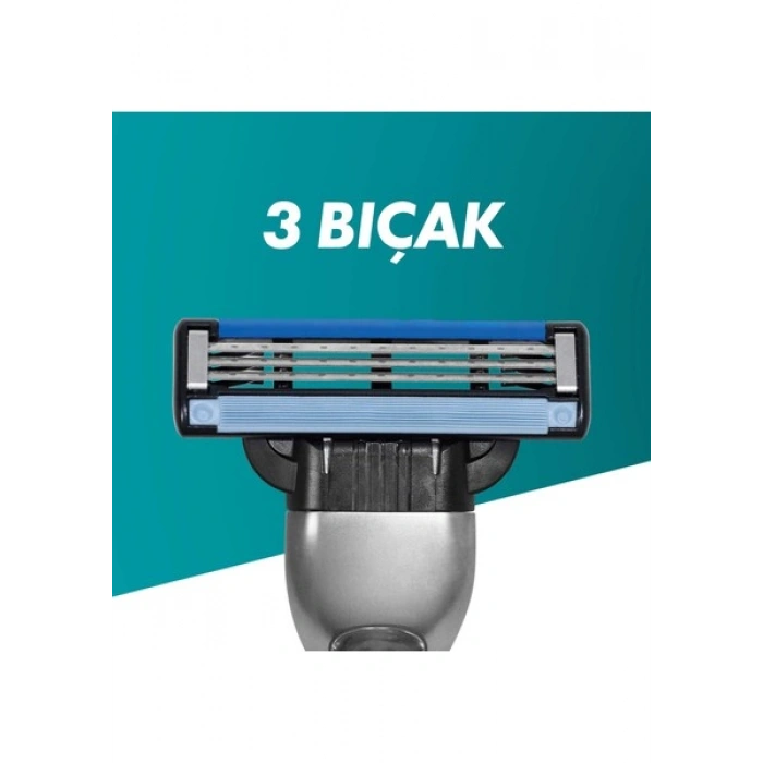 Gillette Mach3 Tıraş Makinesi + 2 Yedek Tıraş Bıçağı