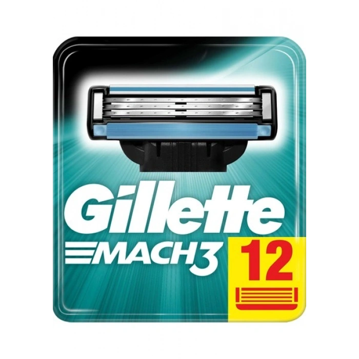 Gillette Mach3 Yedek Tıraş Bıçağı 12li