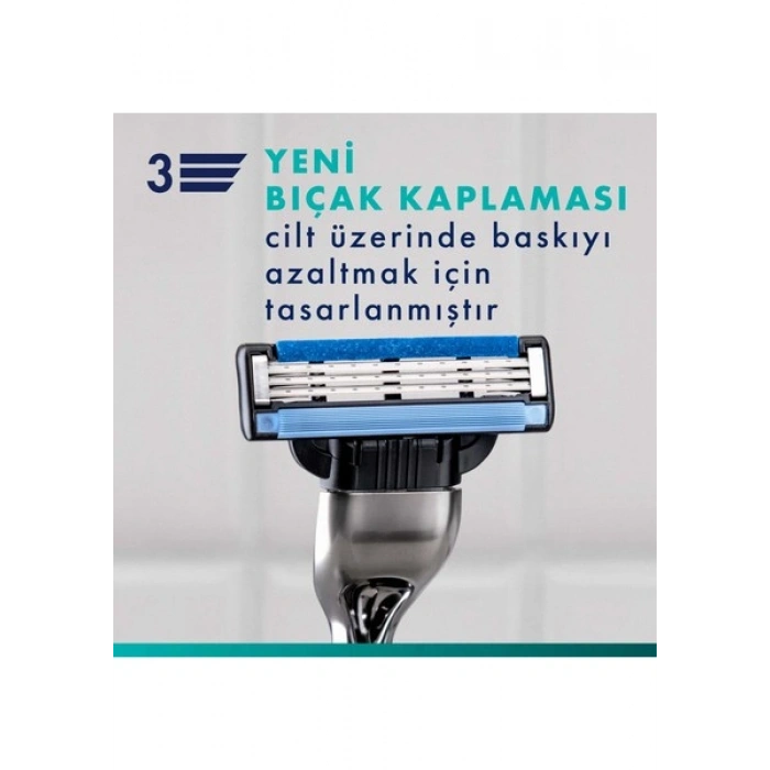 Gillette Mach3 Yedek Tıraş Bıçağı 4lü Kadınlar İçin Hassas Tıraş Özellikleriyle Güçlü Performans