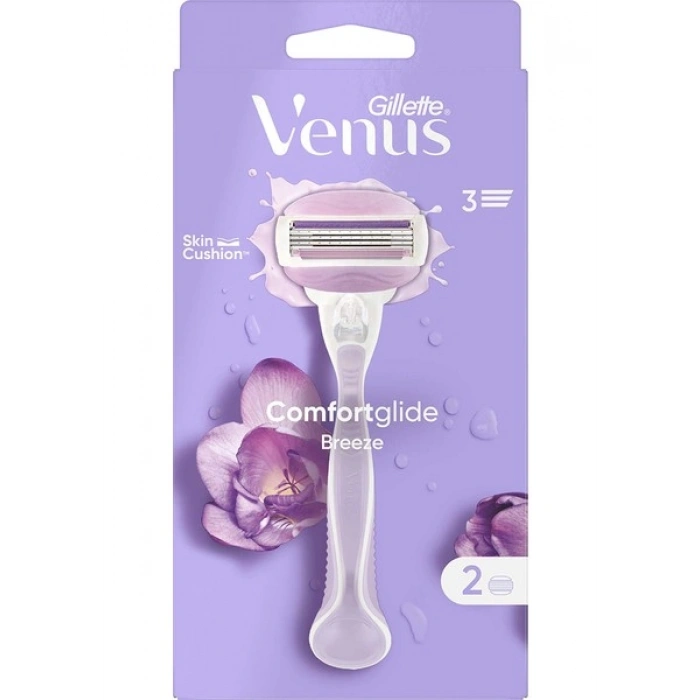 Gillette Venus Comfort Glide Breeze Tıraş Makinesi + 2 Adet Yedek Başlık