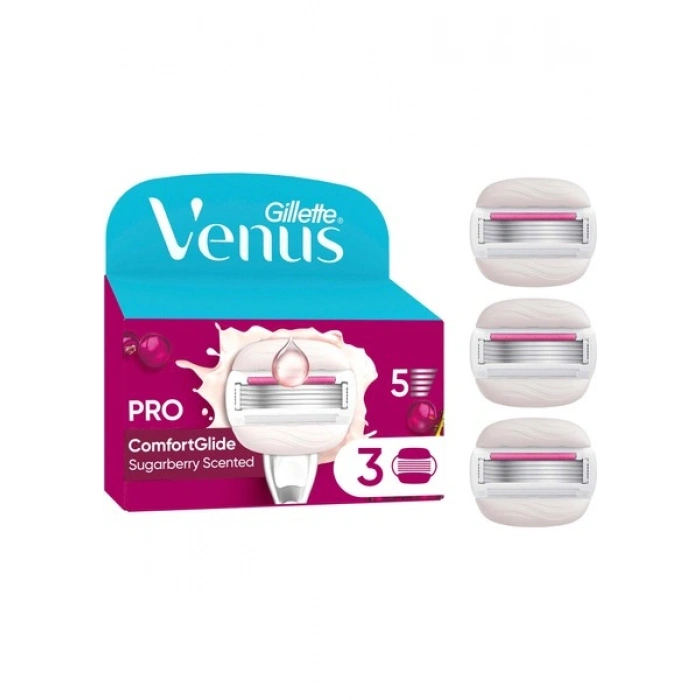 Gillette Venus Comfort Glide Sugarberry 3 Adet Yedek Başlık