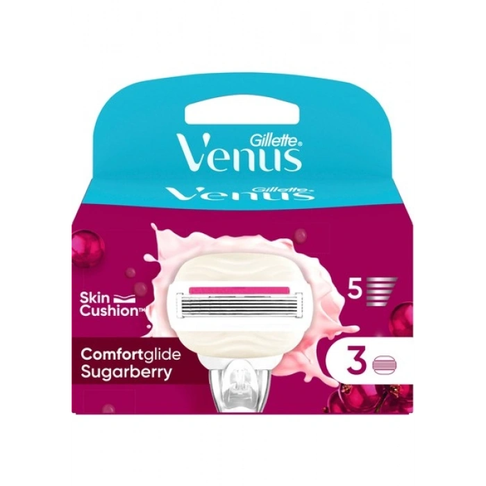 Gillette Venus Comfort Glide Sugarberry 3 Adet Yedek Başlık