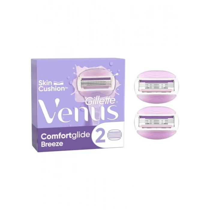 Gillette Venus Comfortglide Breeze 2 Adet Yedek Başlık Hassas Cilt Dostu Kadın Tıraş Ürünü