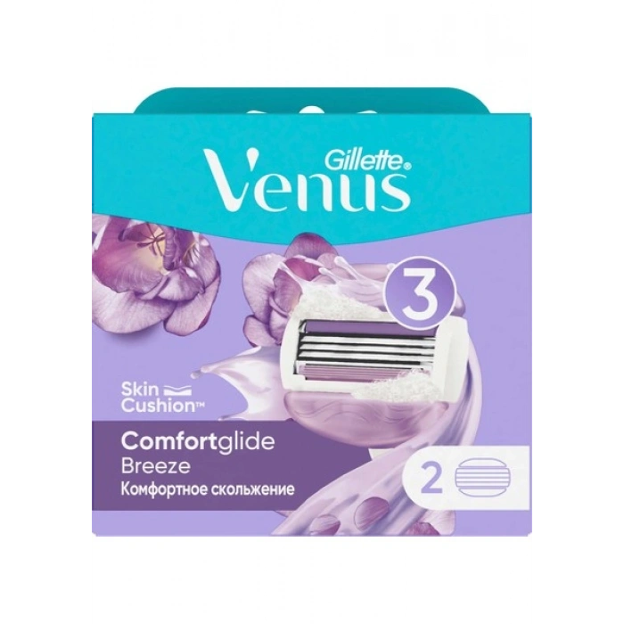 Gillette Venus Comfortglide Breeze 2 Adet Yedek Başlık Hassas Cilt Dostu Kadın Tıraş Ürünü